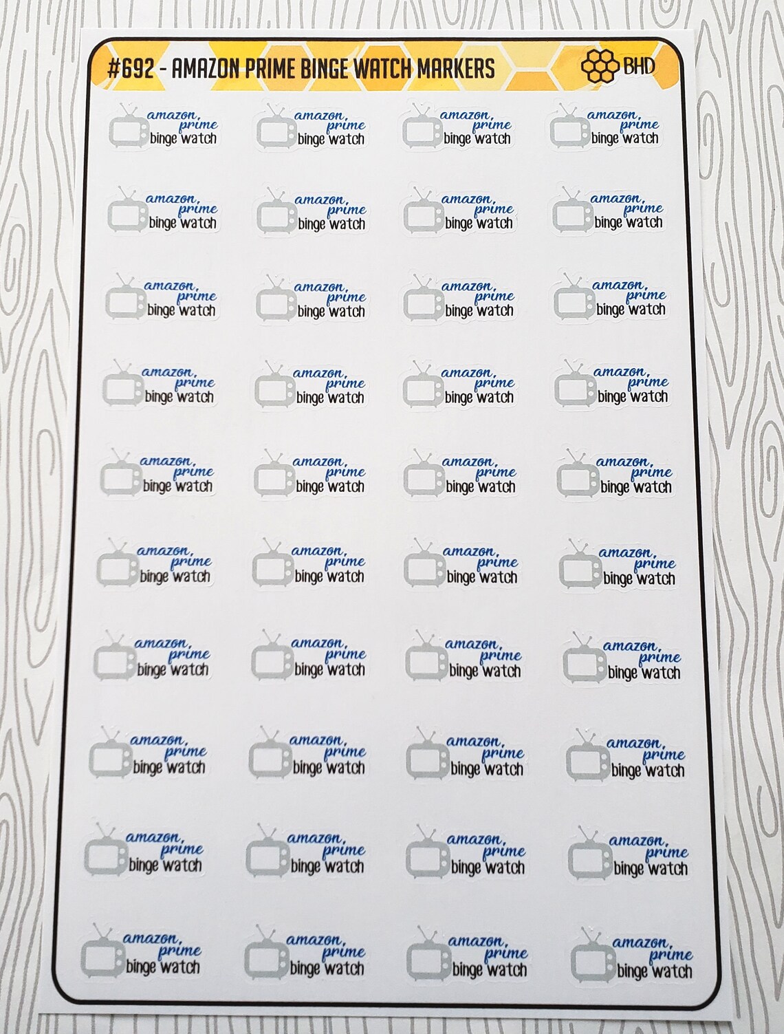 Amazon Prime Binge Watch Markers set of 40 Item 692 Etsy