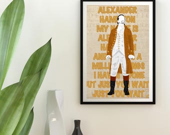 Hamilton Musical Print | Broadway Inspired Pop Art (8x10)