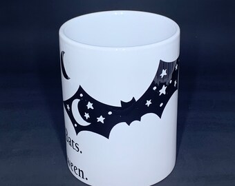 Clear Glass 12 Oz Coffee Mug Its Frickin Bats 