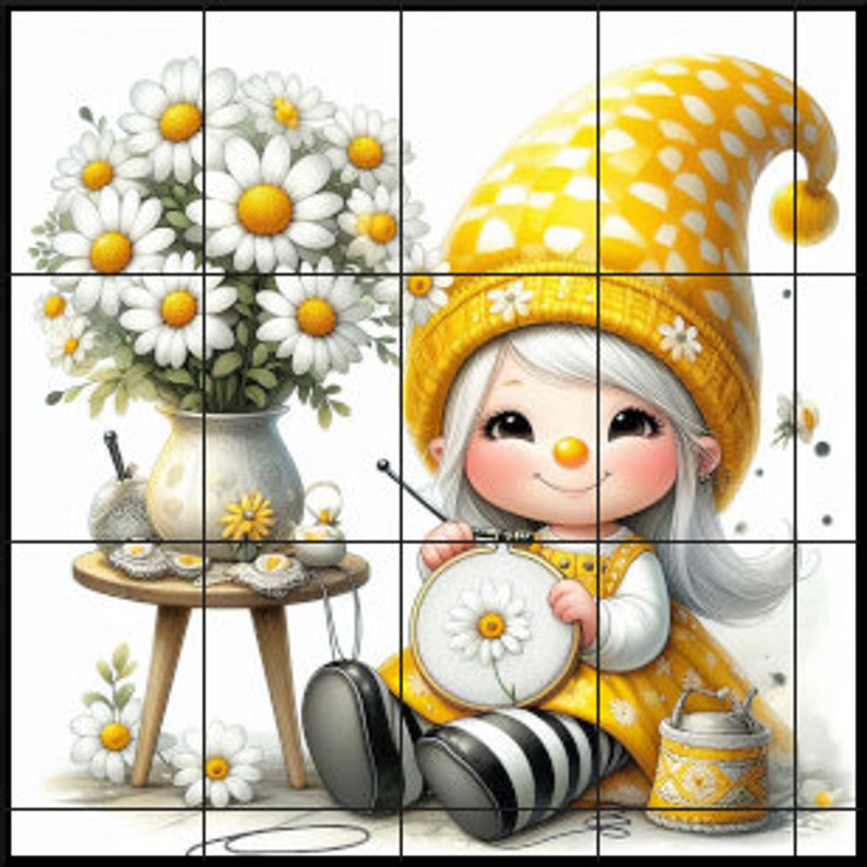 Stitching Gnome Full Coverage Cross Stitch Pattern Instant Download PDF Cross Stitch Chart Pattern Keeper Compatible image 4