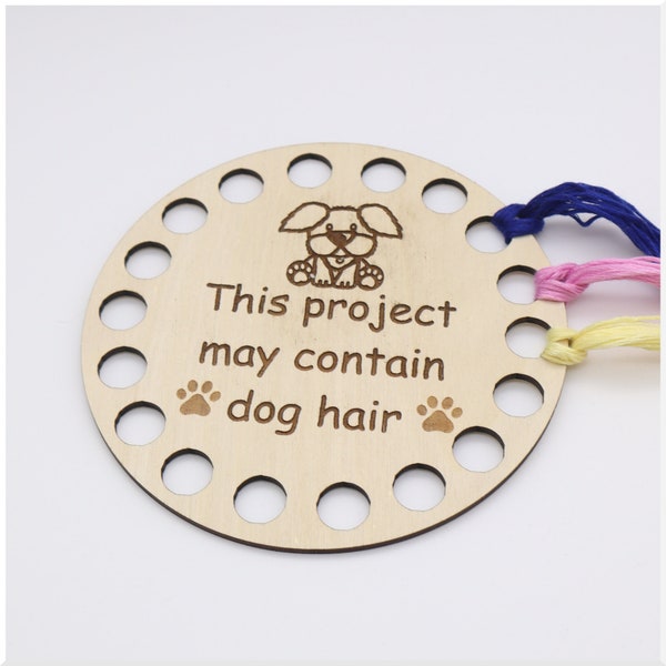 Medium 18 Hole Floss Thread Storage Organizer - This project may contain dog hair