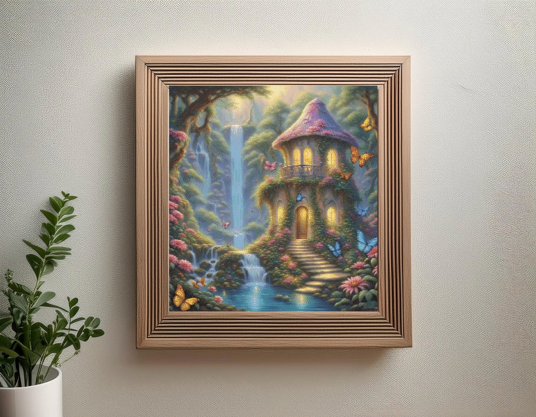 Enchanted Glade Cross Stitch Pattern: Full Coverage Forest Scene (PDF ...