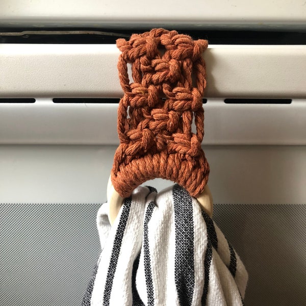 Macrame Towel Holder Etsy