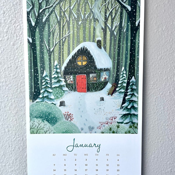Illustrated Calendar Etsy