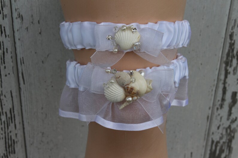 Seashell Garter Set Beach Theme Garter Set