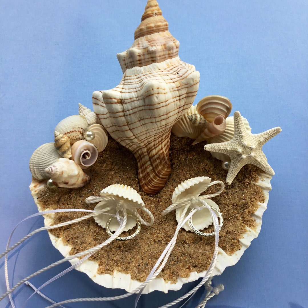Seashell Ring Bearer Holder / Shell Ring Holder - Etsy