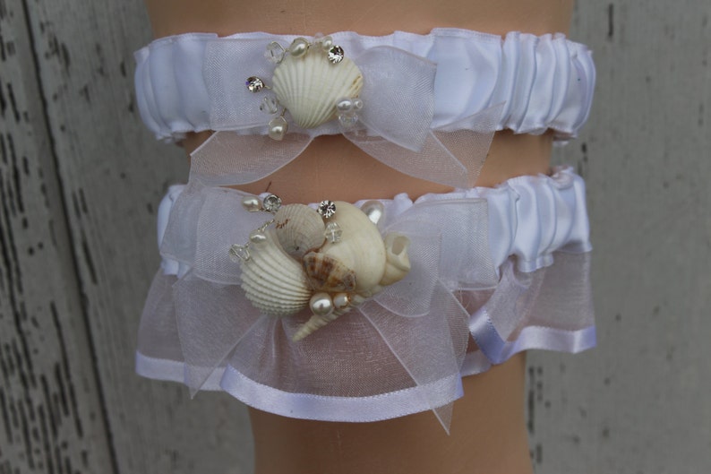 Seashell Garter Set Beach Theme Garter Set