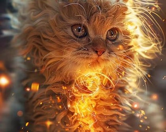 Llama Dorada Masheba © - ¡Riqueza, Lujo y Fama! ¡Buena Suerte y Éxito Profesional! Magia - Espíritu del Lujo y la Fortuna - Masculino o Femenino