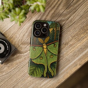 Funda para teléfono Luna Moth, regalo para amantes de la naturaleza, tecnología ecológica
