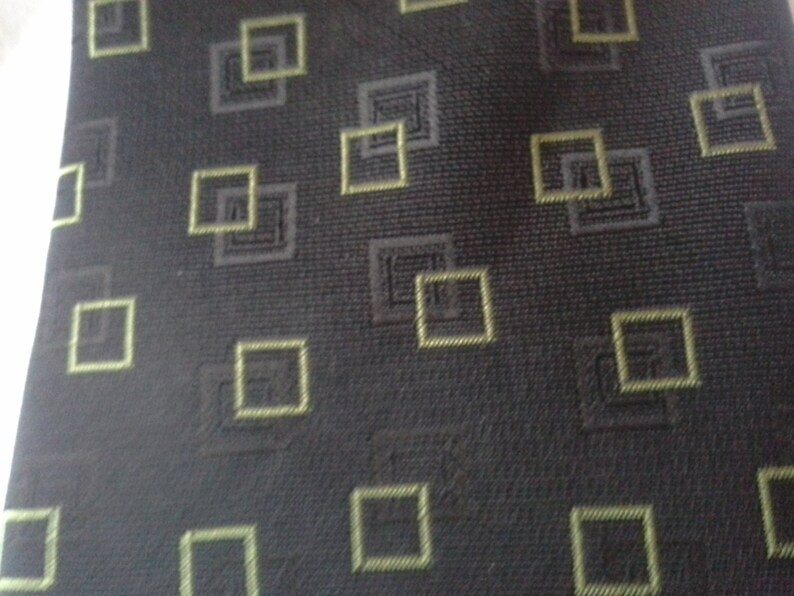 Sharp FUBU tie black on black and light olive vintage