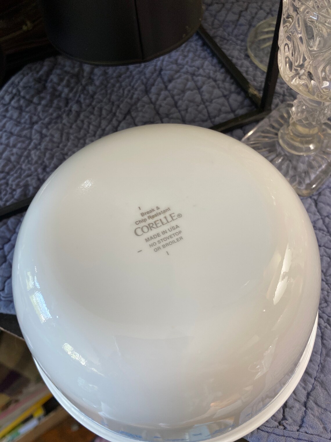 Corelle Morning Blue Large Super Soup Bowl with Snap on Lid 28 Etsy