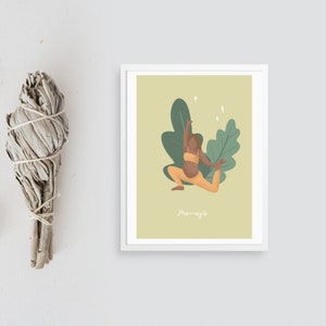 Mamaste Card; baby shower card, instant download card; yoga card download; prenatal yoga card; birthday card; blessing way card