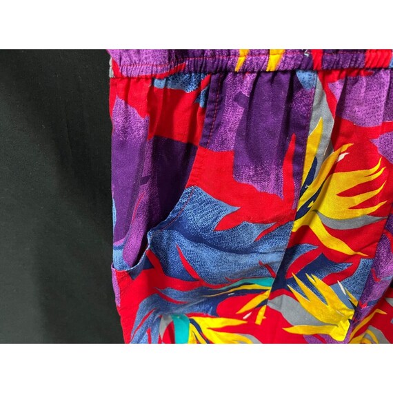 Vtg Liki Liki Hawaiian Romper Womens XL Colorful … - image 3