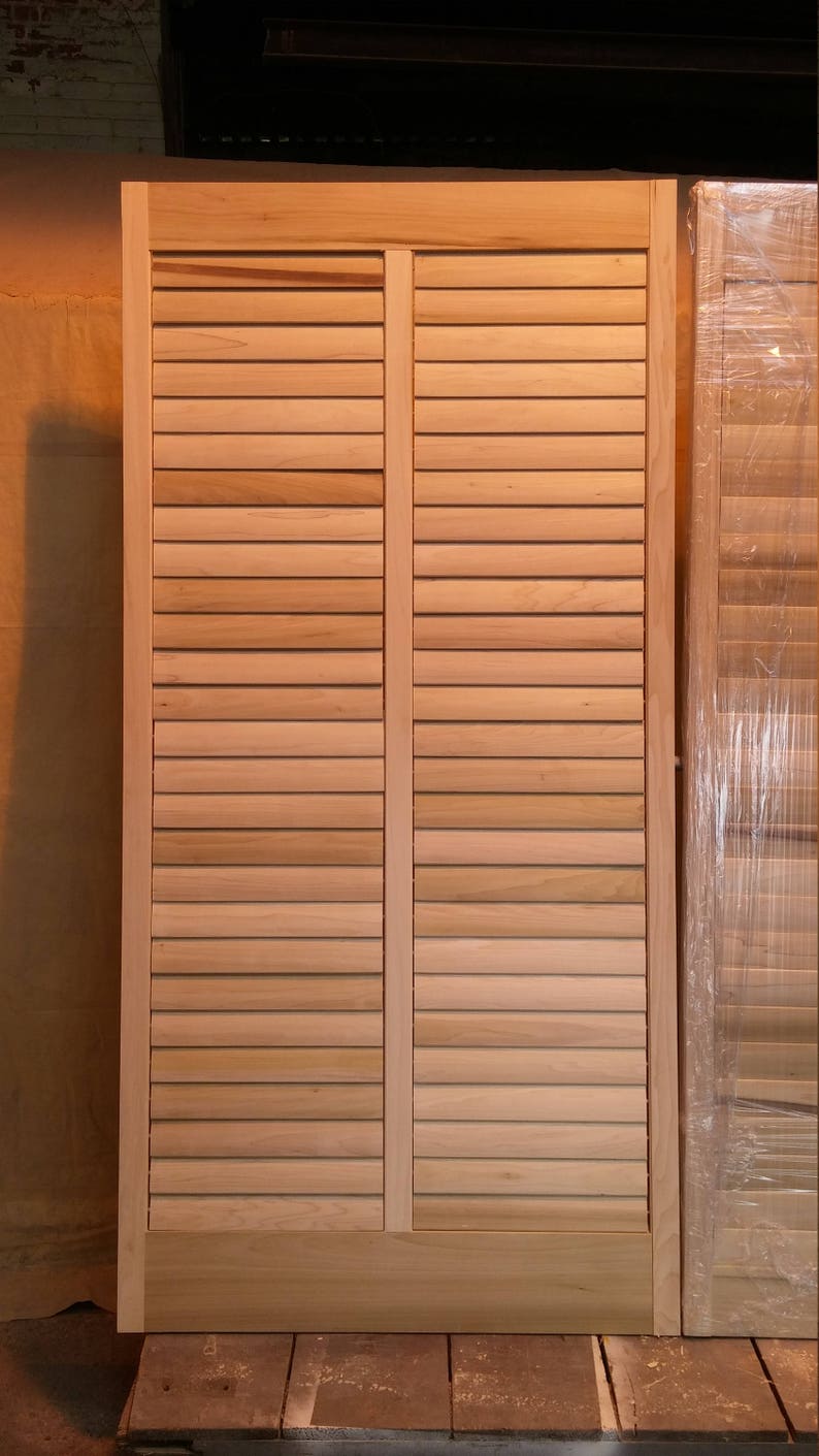 Plantation Shutters, Solid Wood, Unfinished Poplar Our Prices Can't Be