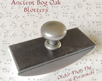 Ancient Bog Oak Ink Blotter