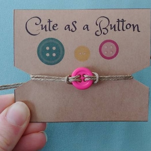 Gender Reveal Favor, Baby Shower Favor, Cute as a Button, Button Bracelet, Simple Party Favor, Its a Boy, Its a Girl, Birthday Party Favor