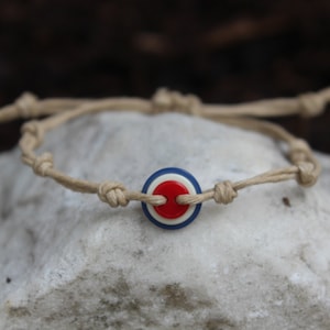 Red, White, and Blue Button Bracelet- Fourth of July Accessory, Labor Day bracelet, nautical bracelet, button bracelet