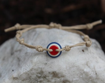 Red, White, and Blue Button Bracelet- Fourth of July Accessory, Labor Day bracelet, nautical bracelet, button bracelet