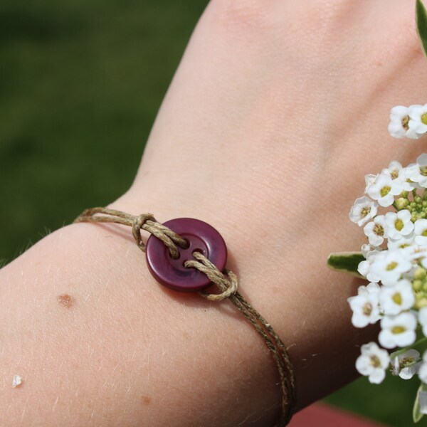 Button Bracelet Etsy