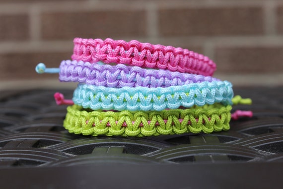 Adjustable Square Knot Bracelet Colorful Bracelet Summer | Etsy