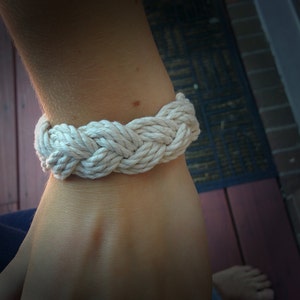 Sailor Knot Bracelet, nautical rope bracelet, nautical knot bracelet, sailor rope bracelet, braided bracelet, cotton rope, hipster bracelet