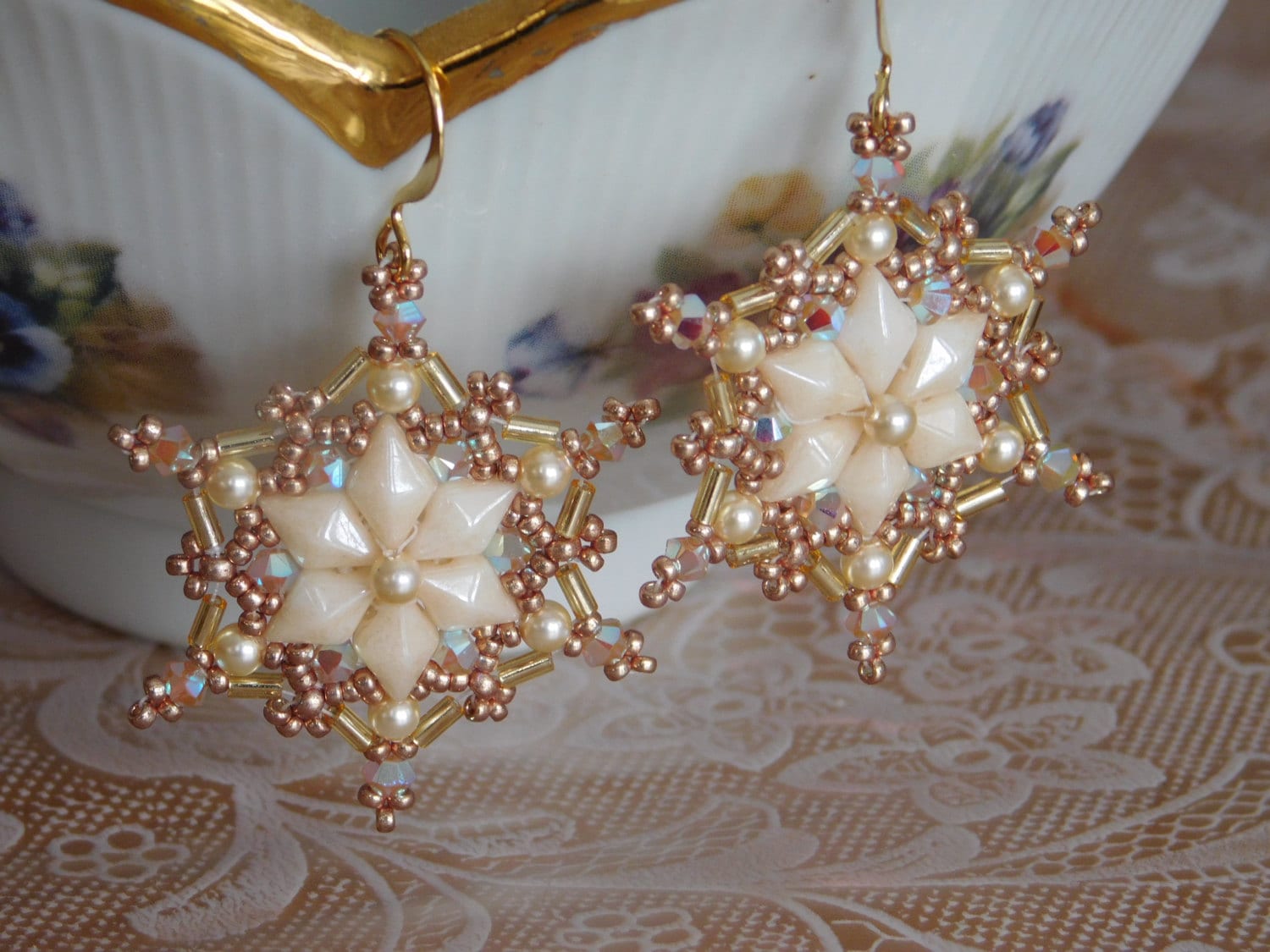Beading Earring Tutorial Beaded Pattern January Earring Tutorial