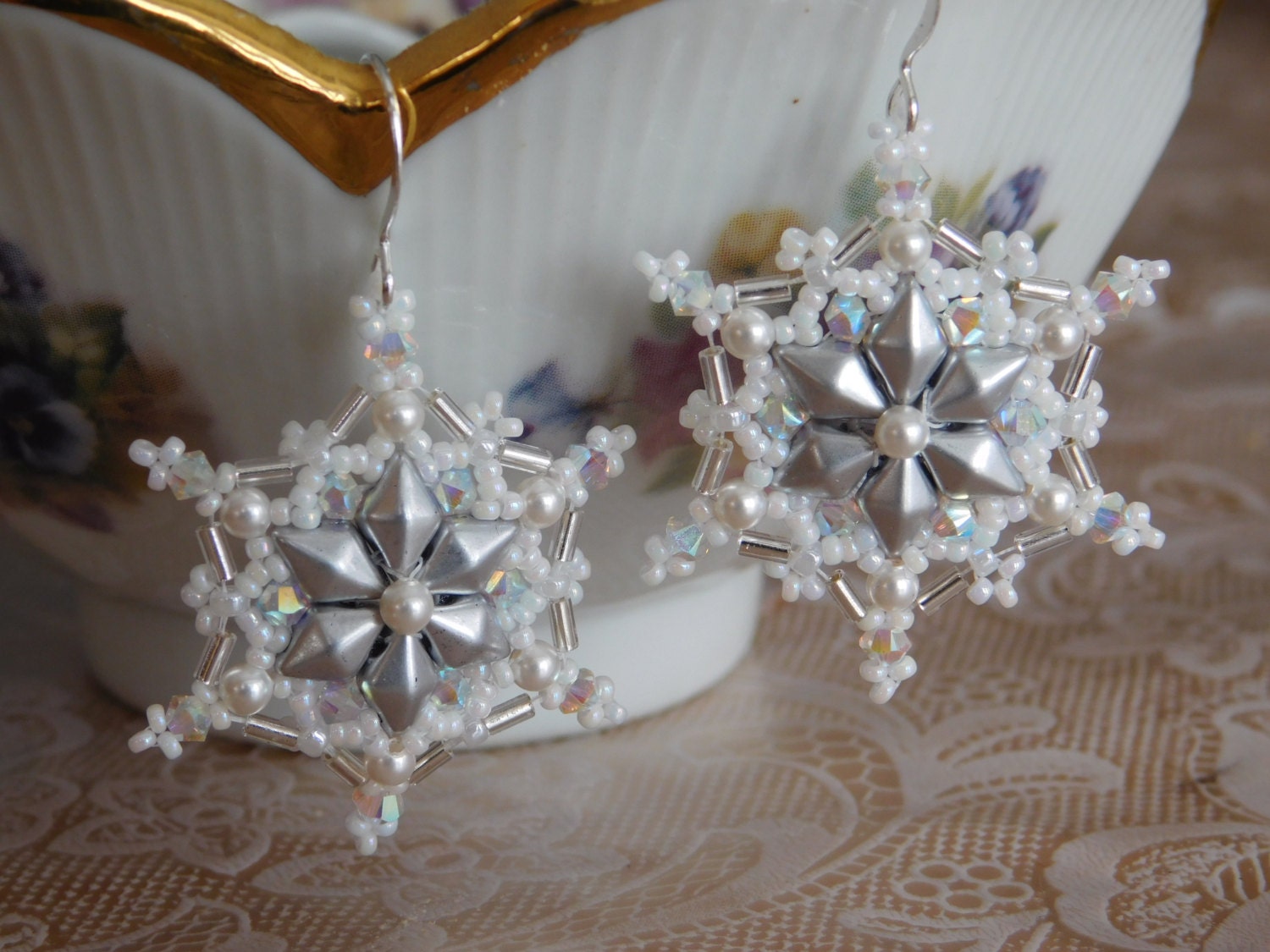 Beading Earring Tutorial Beaded Pattern January Earring Tutorial