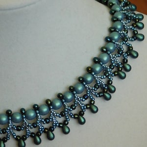 Bead Necklace, Tutorial,  Pattern, Instructions, Beaded, Beadweaving, Choker, Jewelry, Ombre, Instant Download, DIY, PDF