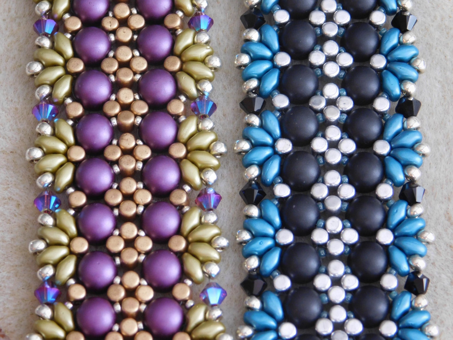 Mature Lady Making Jewelry And Necklaces