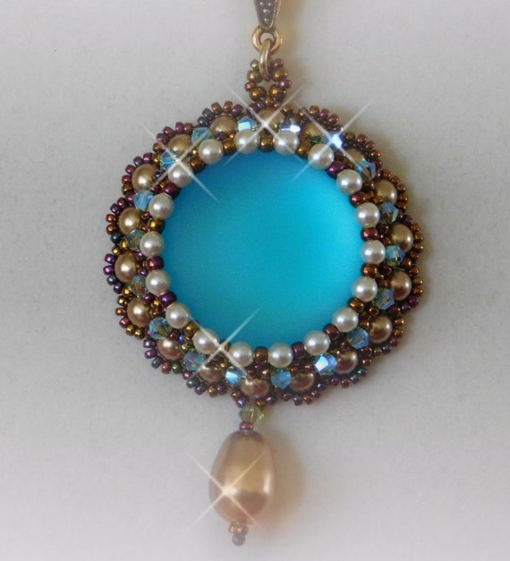 Beaded Jewelry Tutorial, Highland Lace Pendant Tutorial, Beading