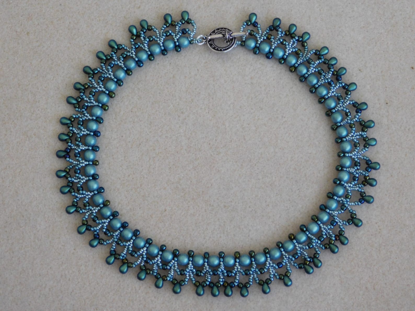 Bead Necklace Tutorial Pattern Instructions Beaded Etsy