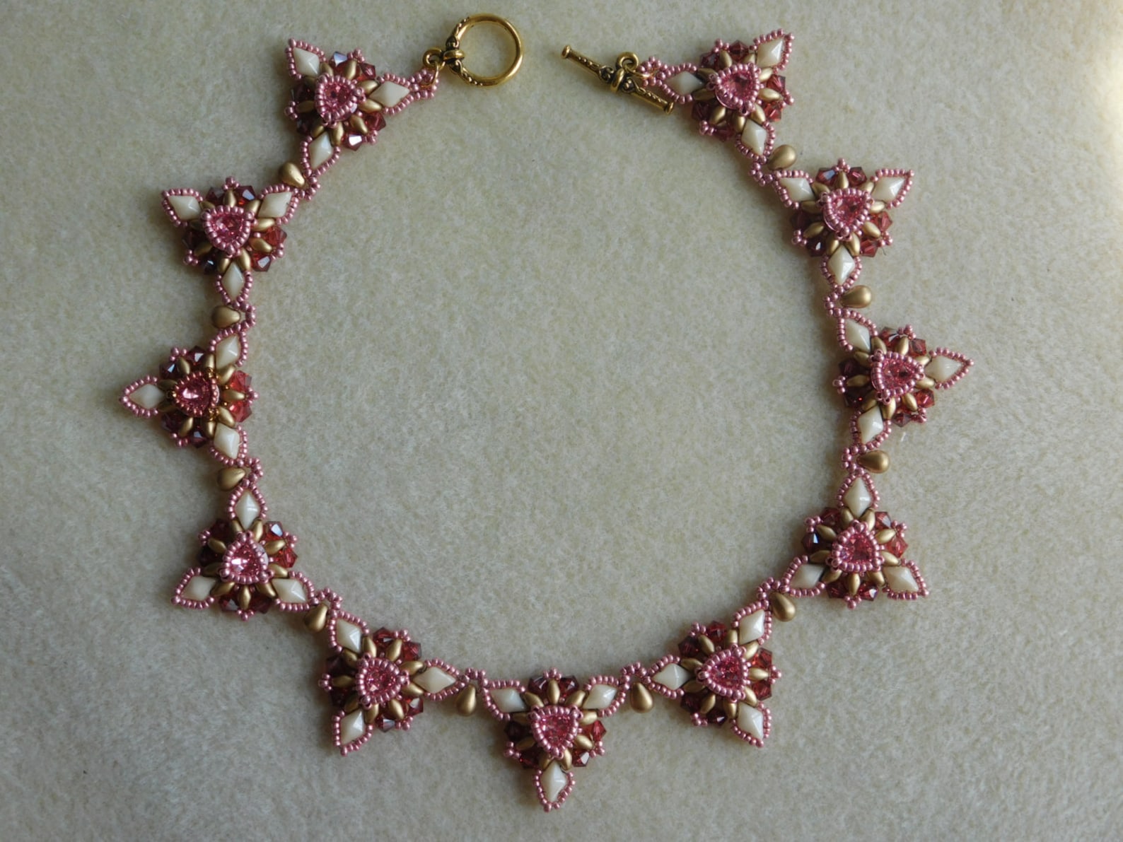 Beading Necklace Tutorial Beaded Pattern Beadweaving Bead Swarovski