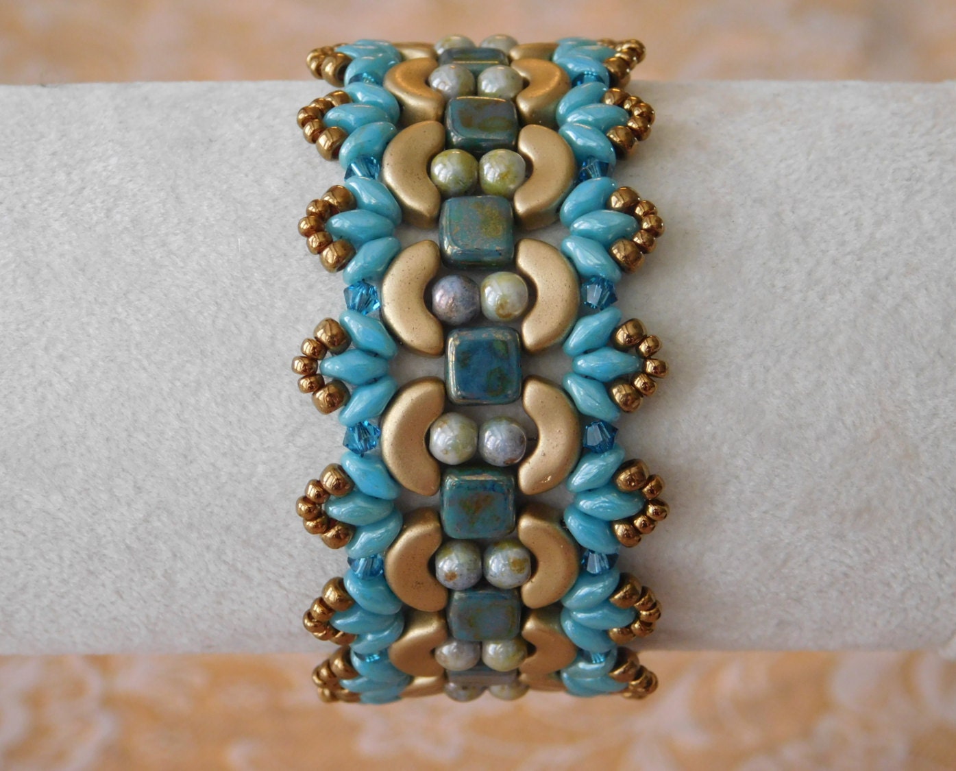 Beaded Bracelet Tutorial Beading Bracelet Pattern Persephone | Etsy