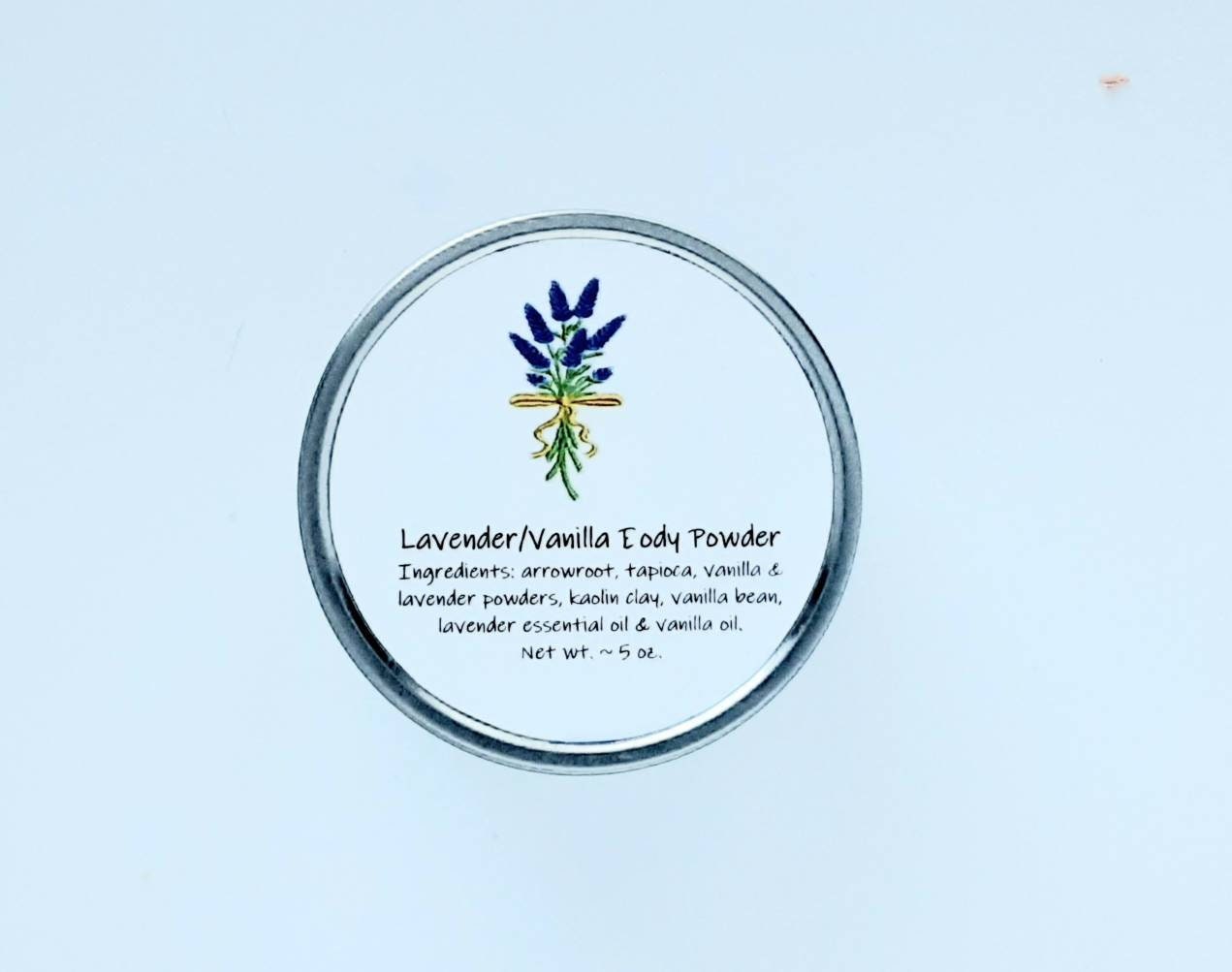 Lavender Vanilla Body Powder, Body Powder, Powder, Natural Powder, Ta…
