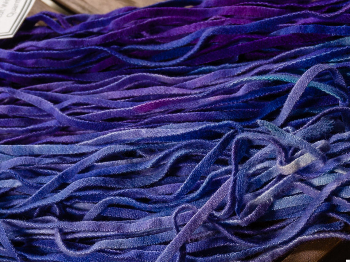 Rug Hooking Wool Strips Three Purples 150 Strips 100 Hand Etsy