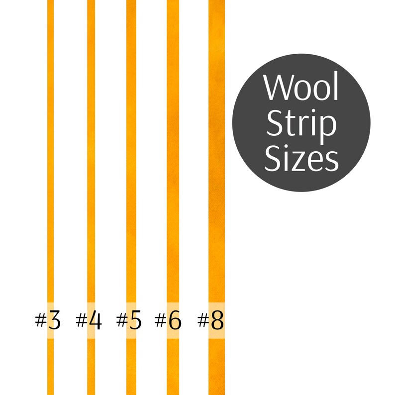 Rug Hooking Wool Strips 6 Yellow Values 100 Wool Hand Etsy