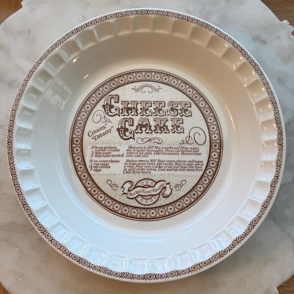 Vintage Cheesecake Recipe Dish