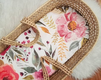 boho floral crib bedding