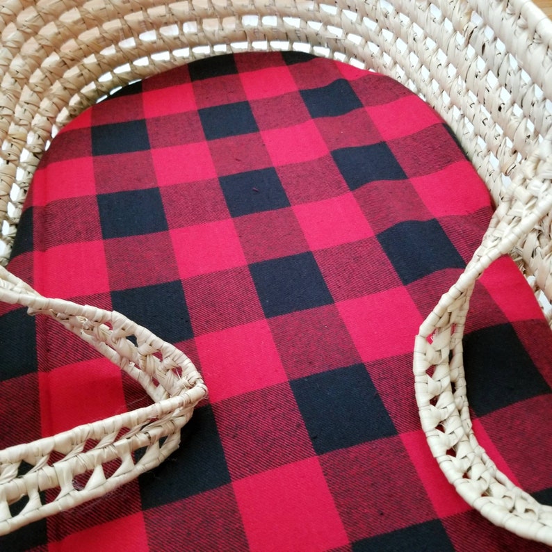Moses Basket Sheet Buffalo Plaid Bassinet Sheet Bassinet Bedding Christmas Bedding Handmade Sheets Newborn Sheet