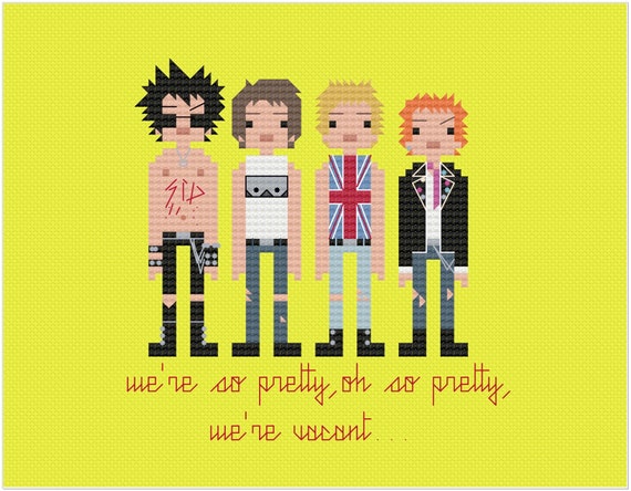 Sex Pistols- Pretty Vacant blank greeting card