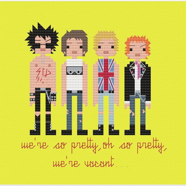 Sex Pistols- Pretty Vacant blank greeting card