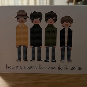 Stone Roses blank greeting card.