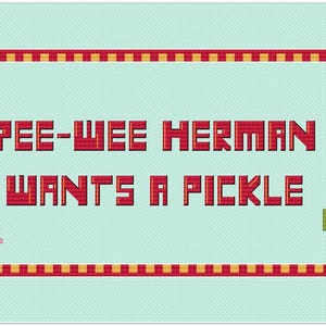 Pee Wee Herman PDF Digital Pattern