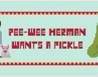 Pee Wee Herman PDF Digital Pattern