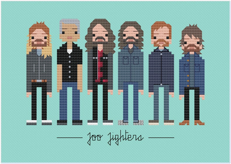 Foo Fighters PDF Digital Pattern image 1