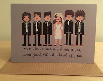 Blondie blank greeting card