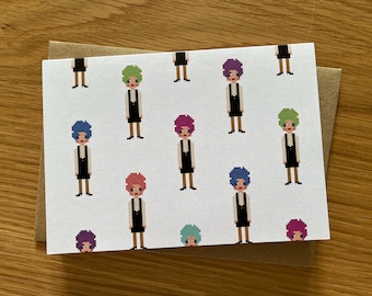 Mrs Slocombe blank greeting card