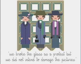 Three Suffragettes PDF Digital Pattern