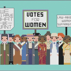 Vote for Women PDF digital pattern