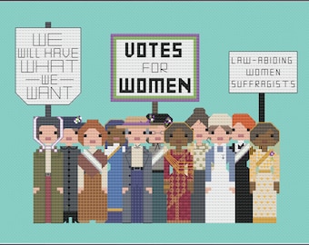 Vote for Women PDF digital pattern